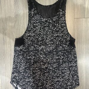 Lululemon sculpt tank black and white